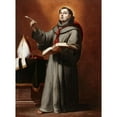 thumbnail image 2 of Bartolomé Estebán Murillo 14x18 Gold Ornate Wood Frame and Double Matted Museum Art Print Titled - Saint Bonaventura, 2 of 4