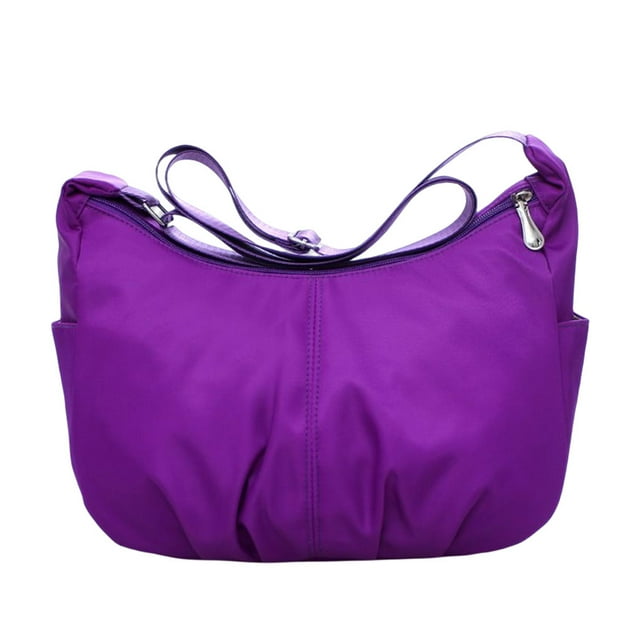Qarigey Bolso de mensajero para mujer, bandolera con fecha de fiesta, para citas, escuela, oficina, compras, Picnic, almacenamiento, bolso de hombro para Bolsas de mensajero y de hombro Púrpura Qarigey AP018040-02
