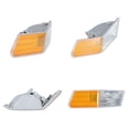 thumbnail image 5 of KAIHUIXING Front Left + Right Parking Turn Signal Lights Corner Lamp Without Bulbs Clear & Amber Lens Set of 2 for Jeep for Patriot 2007-2017 3.94Inch-Item Height 68004180AC 12-5283-00-1, 5 of 9