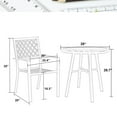 thumbnail image 6 of Sophia & William 3 Peices Patio Bistro Set Metal Dining Chairs with Round Table - Black, 6 of 6