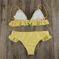 thumbnail image 5 of VerPetridure Women's Triangle Bikini Sets Two Piece Swimsuit High Waisted V Neck Twist Front Adjustable Spaghetti Straps Bathing Suit for Women, 5 of 7