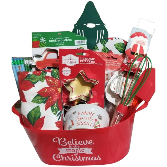 Baking Spirits Bright Christmas Baking Gift Basket by Ohio Basket Chic
