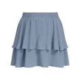 thumbnail image 6 of ICHUANYI Womens Fashion Mini Skirt Summer Casual Skorts High Waist Tiered Ruffle Mini Skirts, 6 of 6