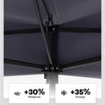 thumbnail image 4 of Garvee 10.82 x 10.82' Pop-Up Gazebo Tent, Adjustable Height with Mosquito Netting, Blue, 4 of 7