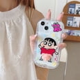 thumbnail image 2 of Crayon Shin-Chan iPhone15Pro Max funda de teléfono de dibujos animados de Anime Kawaii 13 14Pro Max Plus, prevención de caídas, regalos de carcasa protectora de teléfono, 2 of 4