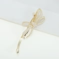 thumbnail image 3 of Unique Bargains 1 Pc Hair Clips Exquisite Pearl Charming Bow Spring Clip Hairdo Clip Gold Tone White, 3 of 5