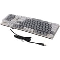 thumbnail image 2 of HUGFEGWE CFTIGIW 104 Key Mechanical Keyboard Blue Switch RGB USB Wearproof Scratch Gaming Keyboard White Gray Mechanical Gaming KeyboardMechanical KeyboardBlue Switch Mechanical Gaming U2536-26937, 2 of 8