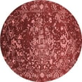 thumbnail image 1 of Ahgly Company Indoor Round Oriental Red Industrial Area Rugs, 5' Round, 1 of 4