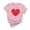Multicolor, variant on Tbopshirt Womens Tops,Valentine's Day T-Shirts for Women Graphic,Plus Size Tops,Women Valentines Day Heart Printed Short Sleeve T-Shirt Novelty Graphic Tops Casual Round Neck S-XXXL