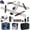 White, variant on Grey Rc Quadcopter 2.4G With 4.3 Inch Screen Display, Brushless Motor Drone 1080P Esc Camera 360° Obstacle Avoidance 15 Mins Flight Time