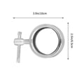 thumbnail image 2 of Minkissy 2Pcs Barbell Clamp Collars Silver Alloy Quick Release Weight Clips for Dumbbell Secure Locking Gym Accessories, 2 of 7