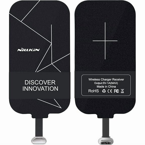 Saluqifa Type C Wireless Charging Receiver, Magic Tag USB C Qi Wireless Charger Receiver Chip for Google Pixel 2 XL/3a XL/LG V20 / OnePlus 6/6T/7/7 Pro and Other USB C Phones
