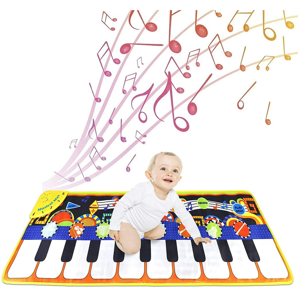 Kids Musical Mats, Piano Keyboard Play Mat Music Dance Floor Mat Carpet