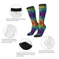 thumbnail image 6 of Balery Pride Rainbow Printed Novelty Socks Men's Women's Crew Socks Sports Socks Knee High Socks Cotton Socks Quirky and Cool Socks, 6 of 9