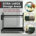 thumbnail image 6 of Sakugi Dish Drying Rack, 2-Tier Stainless Steel Dish Racks, Dish Drainer for Kitchen Counter, Black, X-Large, 6 of 6