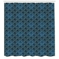 thumbnail image 3 of Ambesonne Victorian Shower Curtain, Blue Ornate Flourish, 69"Wx84"L, Dark Blue and Pale Blue, 3 of 3