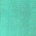 thumbnail image 1 of Ahgly Company Indoor Square Solid Turquoise Blue Modern Area Rugs, 6' Square, 1 of 4