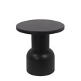 thumbnail image 1 of Round Top Modern Metal Accent Table, Large, Black, 1 of 5