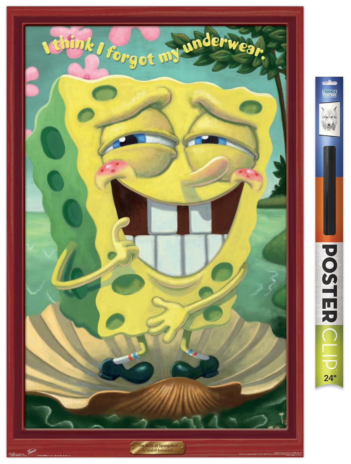 Nickelodeon Spongebob - Underwear Wall Poster, 22.375" x 34" - Walmart.com