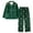 Army Green, variant on HNMKIU Womens Pajamas Set Women Christmas Casual Lapel Print Santa Holiday Snowflakes Long Sleeve Pant Set