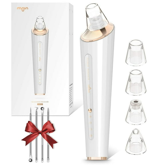 Blackhead Remover Pore Vacuum Cleaner Acne Comedo Extractor USB Rechargeable Blackhead Suction Tool with 4 Probes and 3 Adjustable Suction Level for Blackhead Whitehead Acne Removal