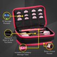thumbnail image 2 of Funda para dardos Casemaster Plazma Plus, negra con borde rosa, 2 of 9
