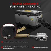 8KW Auxiliary Heater AC and 12/24V DC With High-Altitude Mode & Ventilation Mode Ultra Quiet Portable Heater ,Easy to Install