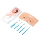 thumbnail image 1 of Maniquí de maquillaje de ojos y cara, tablero de práctica de silicona, ayuda perfecta para practi CACAGOO cepillo cosmético, 1 of 7