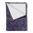 thumbnail image 2 of Orient Soft Flannel Fleece Throw Blanket, Old Fashioned Composition with Nature Inspired Motifs from Cultures, Cozy Plush for Indoor and Outdoor Use, 60" x 80", Multicolor, by Ambesonne, 2 of 5