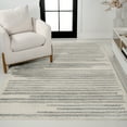 thumbnail image 5 of JONATHAN Y MOROCCAN HYPE 3 x 5 Area Rug, Khalil Berber Stripe - Cream/Gray, MOH207C-3, 5 of 9
