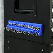 Hyper Tough Magnetic Metric Socket Organizer for 3/8 in Drive Sockets, Holds 28