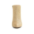 thumbnail image 6 of BLISSFUL STEP Women's Glitter Point Toe Stiletto Heels Ankle Boots Gold 9, 6 of 8