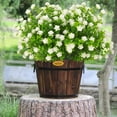 thumbnail image 5 of Artificial Flowers Outdoor Fake Flower - 20 Bundles Faux Plastic Outdoors Flowers Plants Greenery Shrubs for Outside Indoor Garden Porch Window Box Decoration(Red), 5 of 5