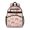 Mushroom and Character Pink Pattern, variant on Mushroom and Chanterelle Cream Pattern Cute School Backpack Bag for School with Padded Back and Adjustable Shoulder Straps 15.25"x11.5"x5.25"