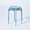 School Pale Blue, variant on Homy Casa Folding Stackable Chair Set of 4, Metal Stools for Classroom, Kitchen Craft Room, Blue