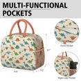 thumbnail image 6 of Womens Colorful Dinosaur and Leaf Pattern Lunch Box for Work,Insulated Lunch Bag for Women,Loncheras Para Mujer,Leakproof Adult Lunch Bag for Work,Beach,Travel,Picnic,Camping, 6 of 7