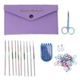 thumbnail image 2 of Crochet Hooks, 1Pcs Scissors 5Pcs Yarn Needles DIY Tool Set Stainless Steel Crocheting Kit Easy To Use  for Shawls, 2 of 7