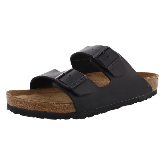 Birkenstock Arizona Soft Footbed Unisex Suede Sandal, Black Birko-Flor, 11-11.5 Women/9-9.5 Men