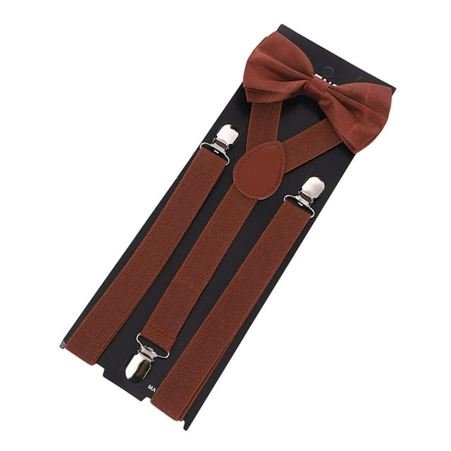 Tirantes Para Hombre Yuyangstore con Pajarita Ajustables Fiesta Café