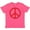 Retro Heather Pink, variant on Inktastic Fun Red Peace Sign Youth T-Shirt