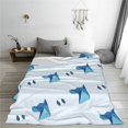 thumbnail image 2 of Dog Head Print Pattern Throw Blanket, Super Soft Anti-Pilling Flannel Bed Blankets, 50"x40", 2 of 8