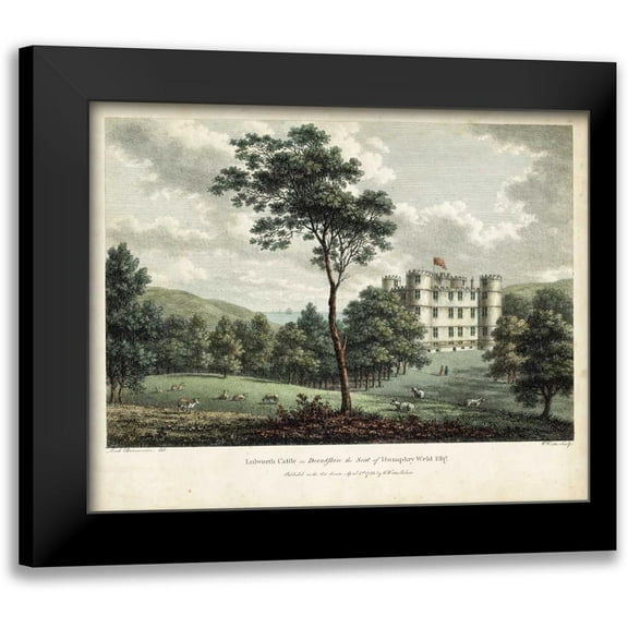 Watts, W. 14x12 Black Modern Framed Museum Art Print Titled - Watts Views V