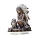 thumbnail image 3 of Estatua de búho de niña india, adorno acrílico plano, figura americana, escultura coleccionable para sala de estar, gabinete, oficina, 3 of 9