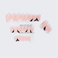 thumbnail image 3 of Fofosbeauty 24pcs Short Square Press on Nails, Full Cover Fake Nails, French B&W Deep V, 3 of 7
