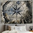 thumbnail image 2 of Orinice Ship Compass Map Tapestry Wall Hanging Unique Style for Home Decor Bedroom Living Room Dorm Wall Art 40x60inch, 2 of 6