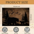 thumbnail image 4 of Bear Wildlife Placemats Set of 6,Washable Heat Resistant 12×18 Inch Linen Table Mats Farmhouse Wooden Place Mats for Party Outdoor Dining Décor, 4 of 6