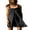Black, variant on Michellecmm Women Casual Summer Rompers Overalls Solid Color Shorts Jumpsuits
