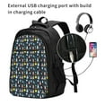 thumbnail image 2 of Fuzoiu Rocket Space Print USB Backpack with Charging Port,Laptop Backpack,Business Travel Durable Laptops Backpack, for School, Work, Travel & Outdoor Activities, 2 of 7