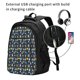 thumbnail image 2 of Easygdp Rocket Space Mochila para Laptop de Viaje con Puerto USB, Mochila para Laptop con Puerto de Carga USB para Mujeres y Hombres, 2 of 7