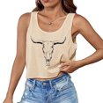 thumbnail image 1 of Débardeur d'Été Sans Manches Imprimé pour Femmes Col Rond Mode Confortable Camisole pour Dames, 1 of 4